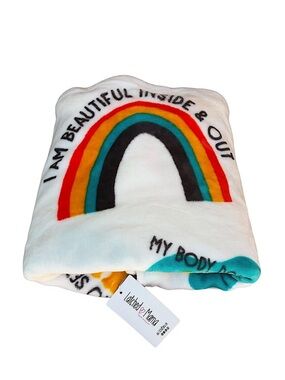 Latched Mama Super Soft Snuggle Fleece Empowering Affirmations Blanket 57” x 57”